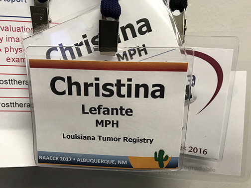 Christina Lefante conferences nametags